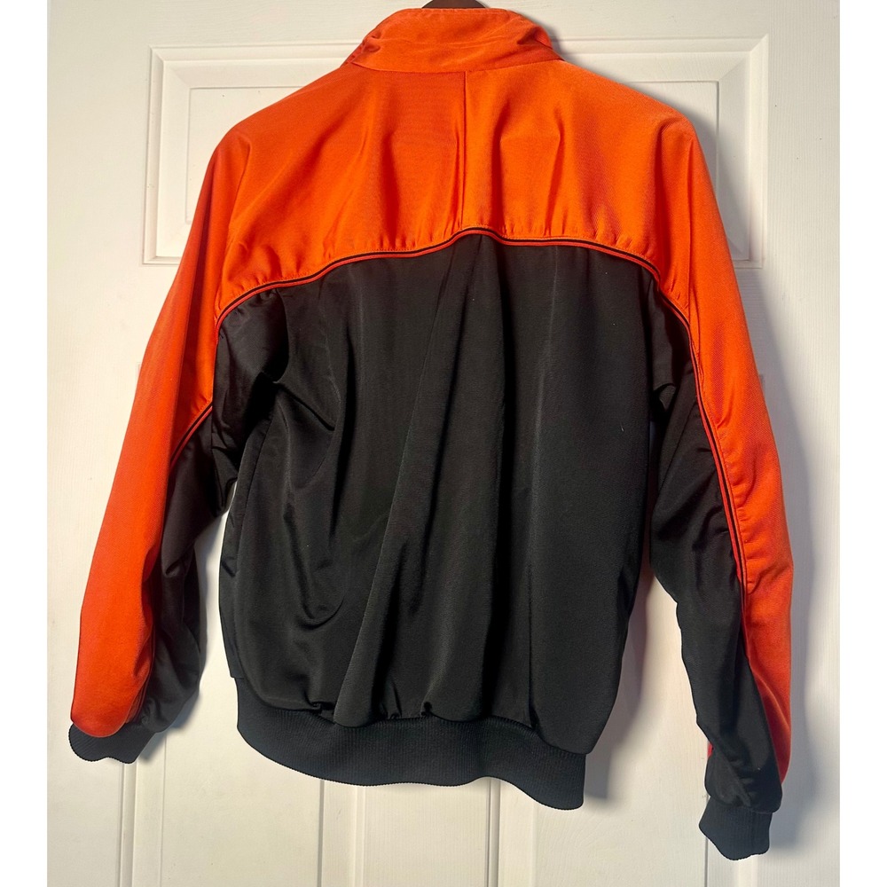 Vintage Puma Track Jacket‎ Mens Medium Orange Black Colorblock Full Zip - Picture 5 of 5